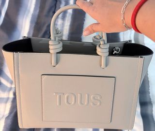Bolso shopper Tous mediano gris nuevo