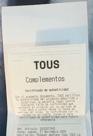 Bolso shopper Tous mediano gris nuevo