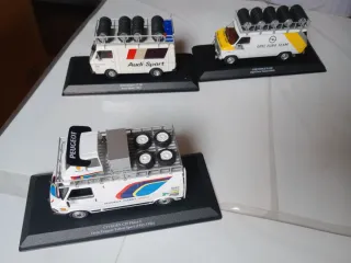 Maquetas camiones asistencia rally 1:43