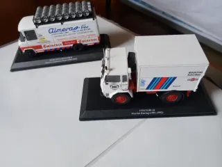 Maquetas camiones asistencia rally 1:43