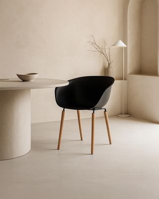 NUEVO Sillón de Comedor Casco, Negro