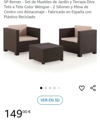 SP Berner - Set de Muebles de Jardín