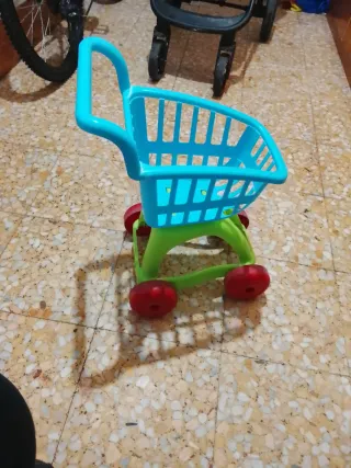 Moto infantil Champion azul y naranja