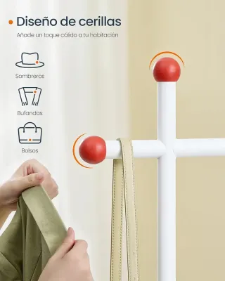 SONGMICS HOME Perchero Metálico con Ruedas