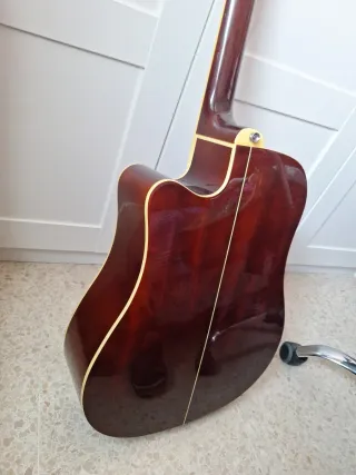 Funda para guitarra Ashton y guitarra poco usada