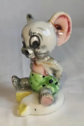 FIGURA DE RATÓN DE CERÁMICA VINTAGE