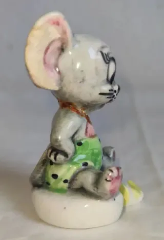 FIGURA DE RATÓN DE CERÁMICA VINTAGE