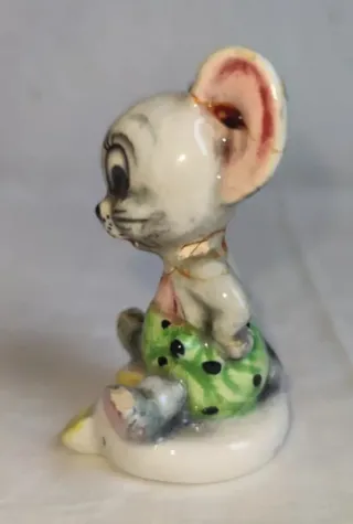FIGURA DE RATÓN DE CERÁMICA VINTAGE