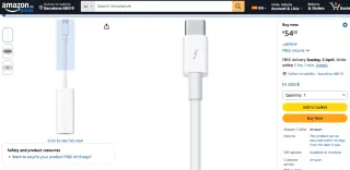 Adaptador Apple Thunderbolt 3 a Thunderbolt 2