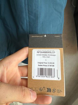 The North Face Abrigo Negro y Azul