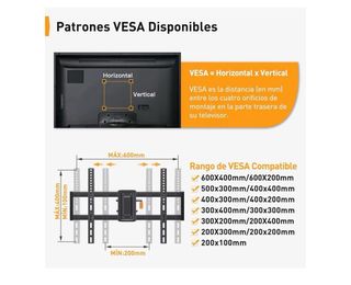 Soporte TV PERLEGEAR articulado pared