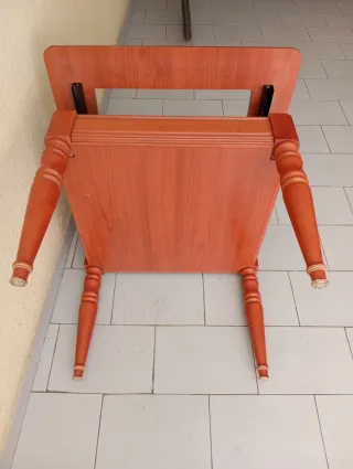 Mesa de centro elevable madera y cristal