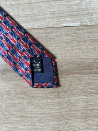 Corbata Gucci Azul y Roja