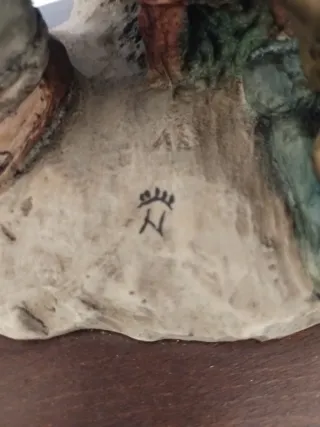 Scultura Capodimonte Uomini che bevono