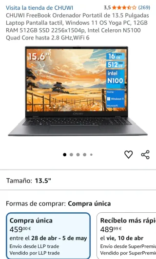 Ordenador portátil táctil estilo Yoga