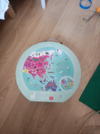 Puzzle infantil caja redonda