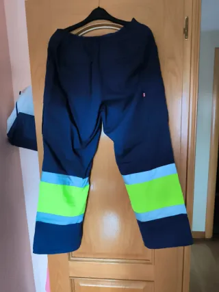 Pantalones trabajo Velilla azul y verde Talla XL