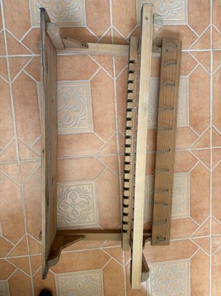Platera antigua de madera