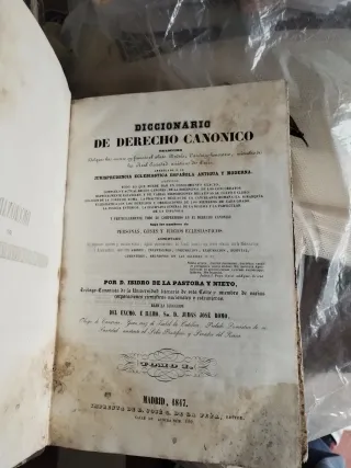 Andrés diccionario de derecho canónico