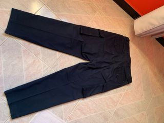 Pantaloni cargo blu uomo