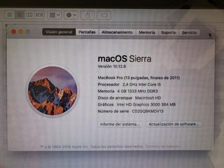 MacBook Pro Plata Finales 2011