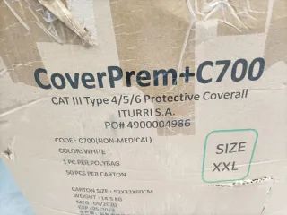 Caja de50 Monos de protección