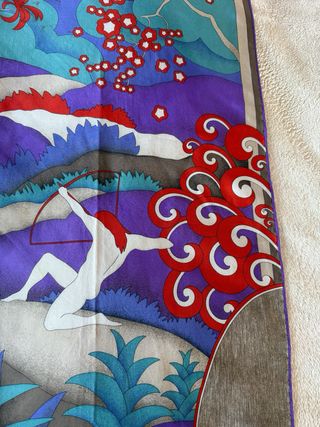 Foulard Vitaliano Pancaldi in Seta Vintage
