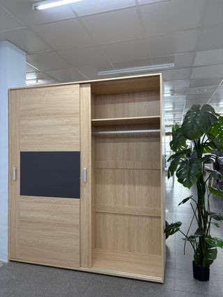 Armario puertas correderas madera - Oferta!