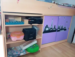 Dormitorio juvenil completo sin colchón