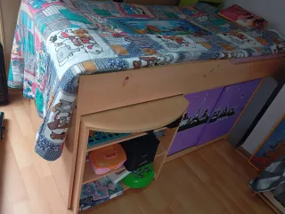 Dormitorio juvenil completo sin colchón