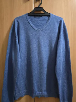 Jersey azul hombre talla L. CORTEFIEL. 3 EUROS