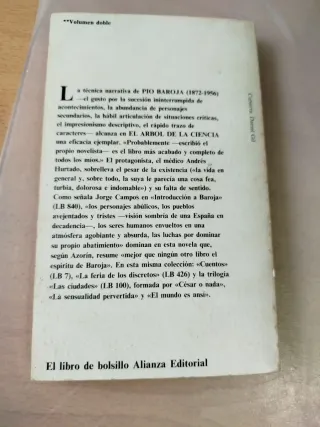 El árbol de la ciencia, Pio Baroja