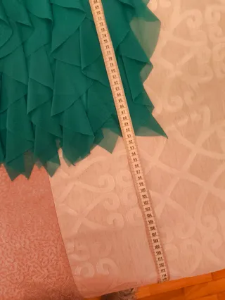 Vestido elegante boda verde agua