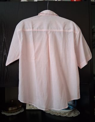 Camicia Alexia a righe rosa e bianche