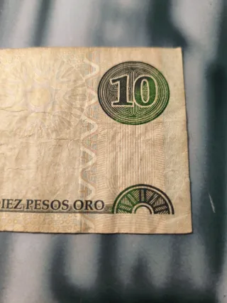 Billete 10 Pesos Oro República Dominicana 2003