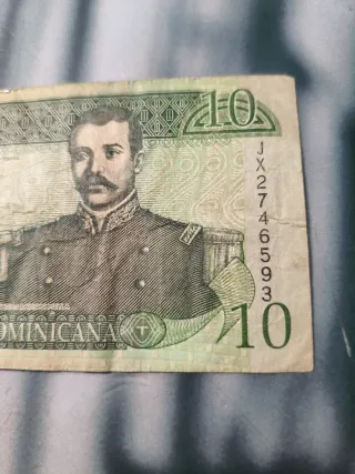 Billete 10 Pesos Oro República Dominicana 2003
