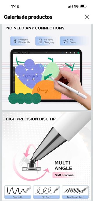 Lápiz Óptico Blanco OSVO- nuevo