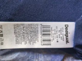 Falda estampada azul y rosa de Desigual