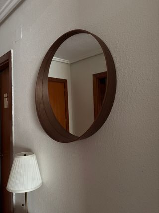 Specchio da parete ingresso in legno