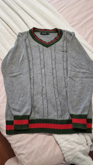 Jersey Gucci V-neck Gris