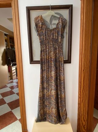 Vestido hippie talla única
