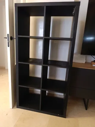 Estantería modular negra Ikea