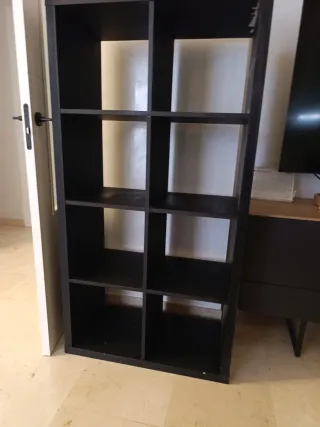 Estantería modular negra Ikea