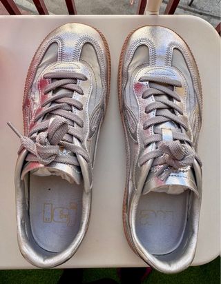 Zapatillas LEJAN plateadas