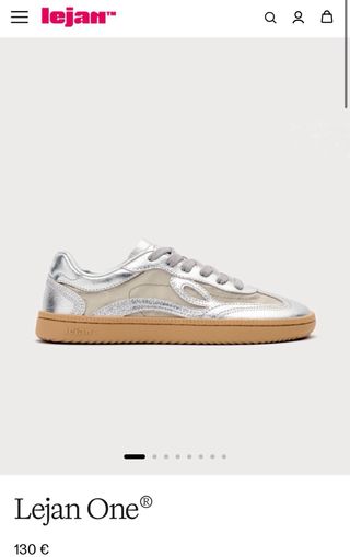 Zapatillas LEJAN plateadas