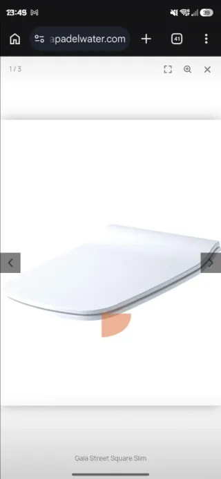 Copriwater Gala Street Square Slim Bianco