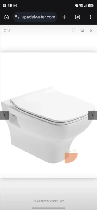 Copriwater Gala Street Square Slim Bianco