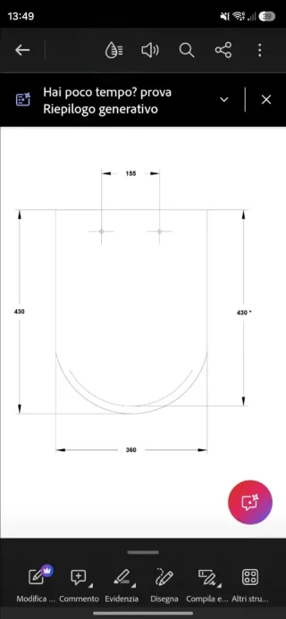 Copriwater Gala Street Square Slim Bianco