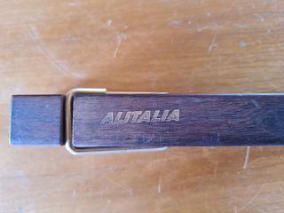 Fermacarte vintage ALITALIA legno