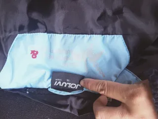 Chaquetón de nieve azul